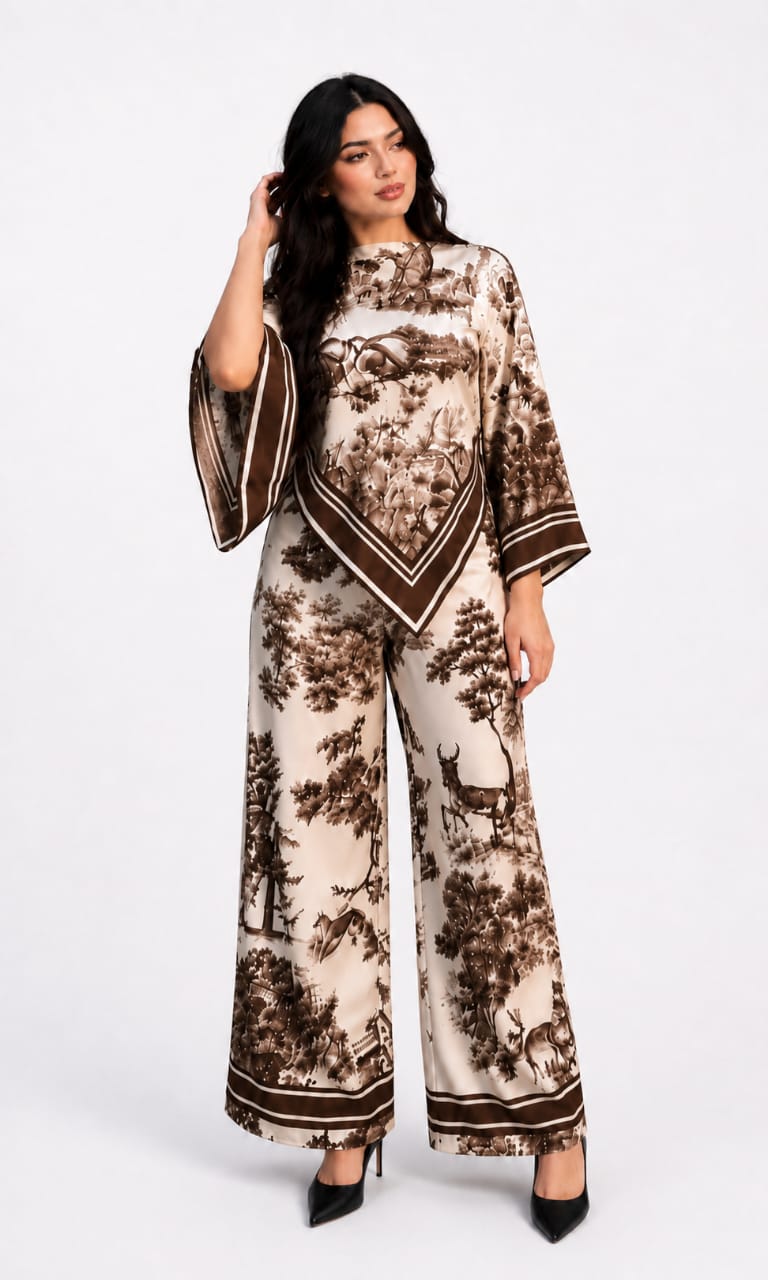 Ensemble Scarf marron